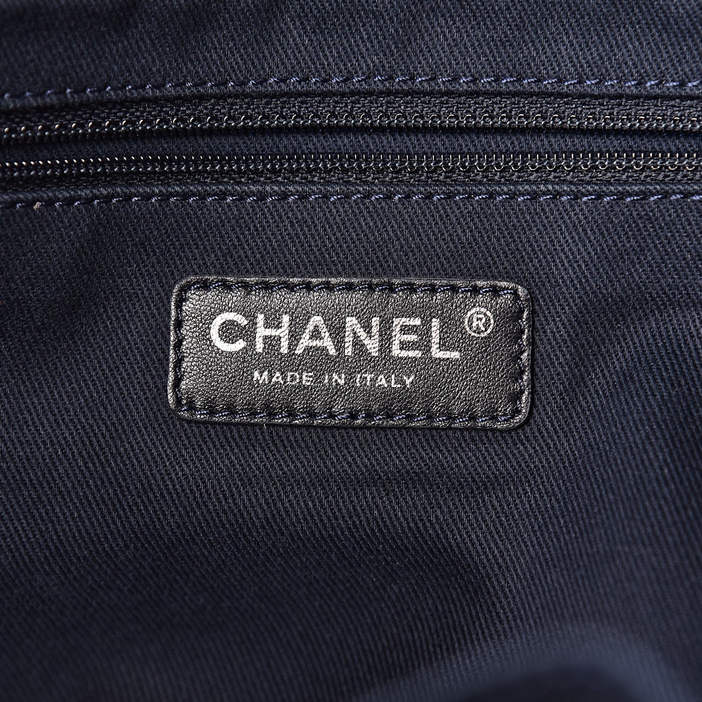 Denim Large Shopping Tote Blue