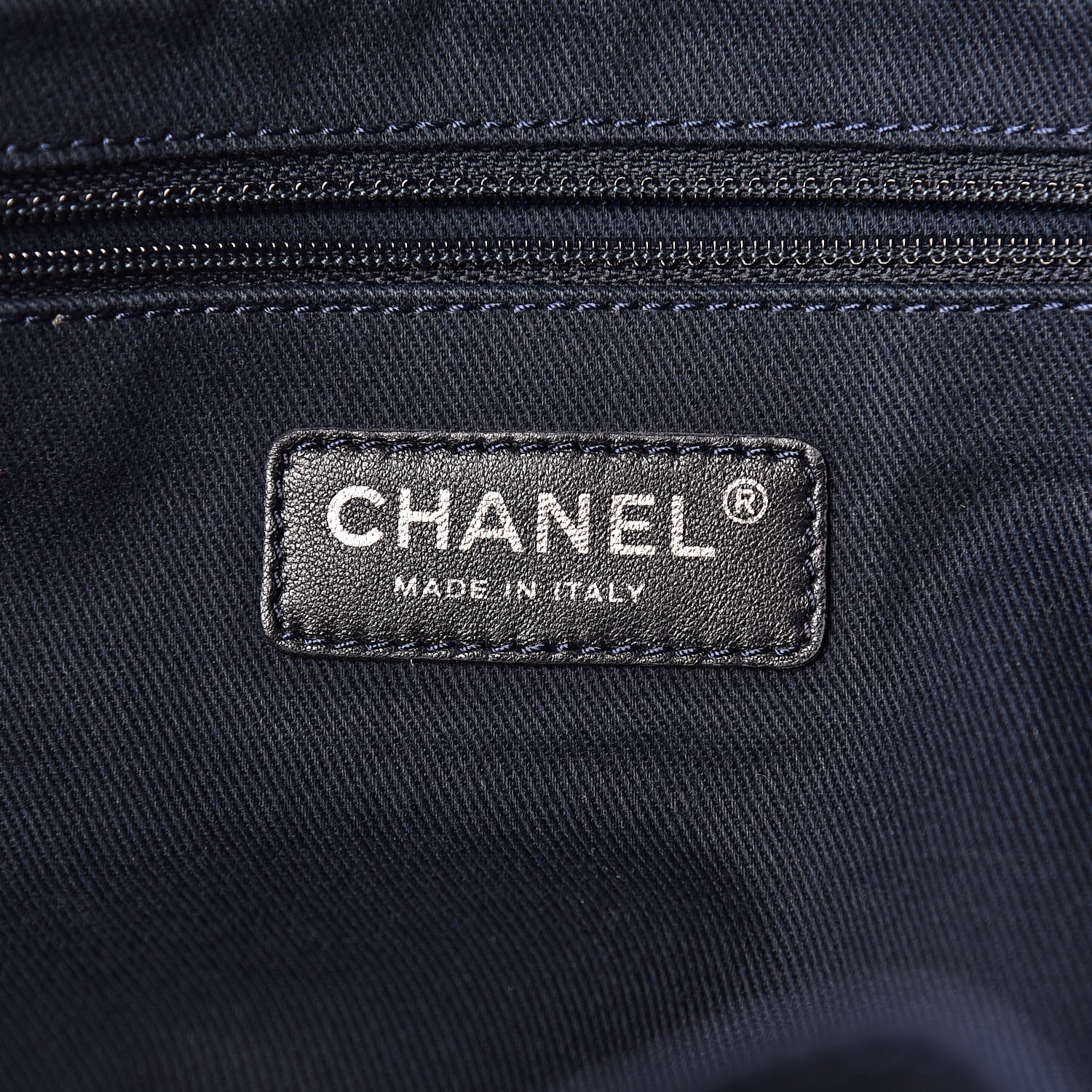 Chanel Denim Large Shopping Tote Blue 6 of 11