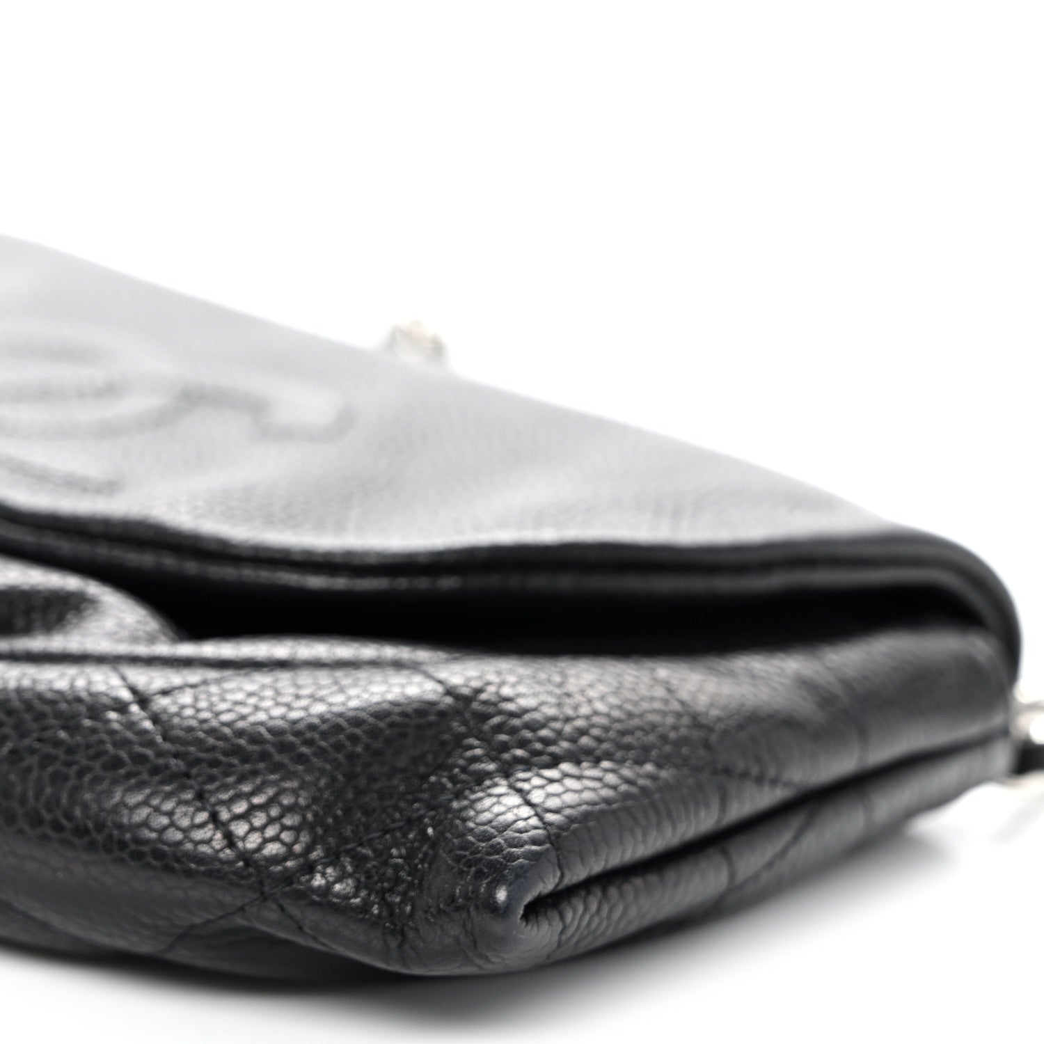 Chanel Caviar Half Moon Wallet On Chain WOC Black 11 of 11