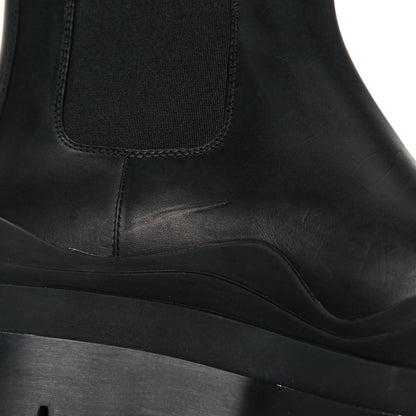 Bottega Veneta Calfskin The Tire Chelsea Boots 38.5 Black 9 of 13