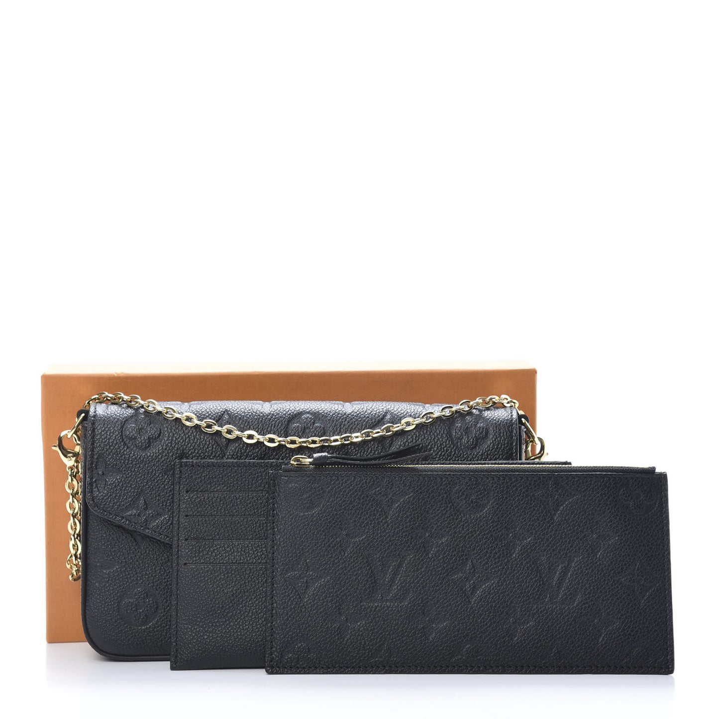 Empreinte Pochette Felicie Chain Wallet Black