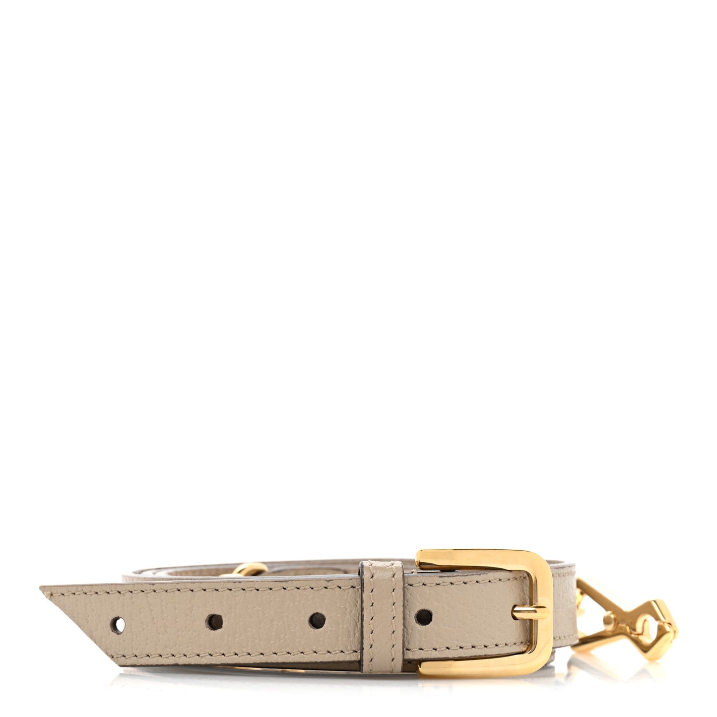 GG Supreme Monogram Textured Dollar Calfskin Web Mini Horsebit 1955 Shoulder Bag Beige Mystic White Oatmeal