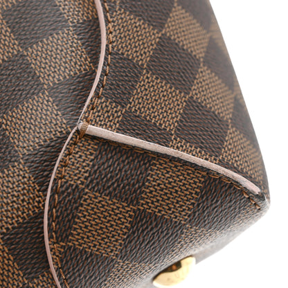 Louis Vuitton Damier Ebene Caissa Hobo Rose Ballerine 14 of 16