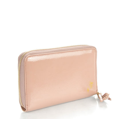 Gucci Patent Medium Soho Zip Around Wallet Dark Cipria 3 of 8