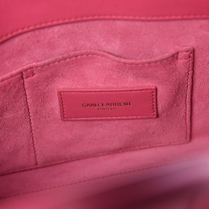 Saint Laurent Calfskin Nano Sac De Jour Lipstick Fuchsia 6 of 9