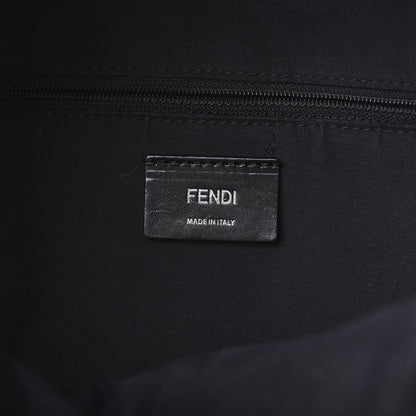 Fendi Nylon Vitello Fox Goat Fur Monster Eyes Backpack Black Multicolor Sky 6 of 12