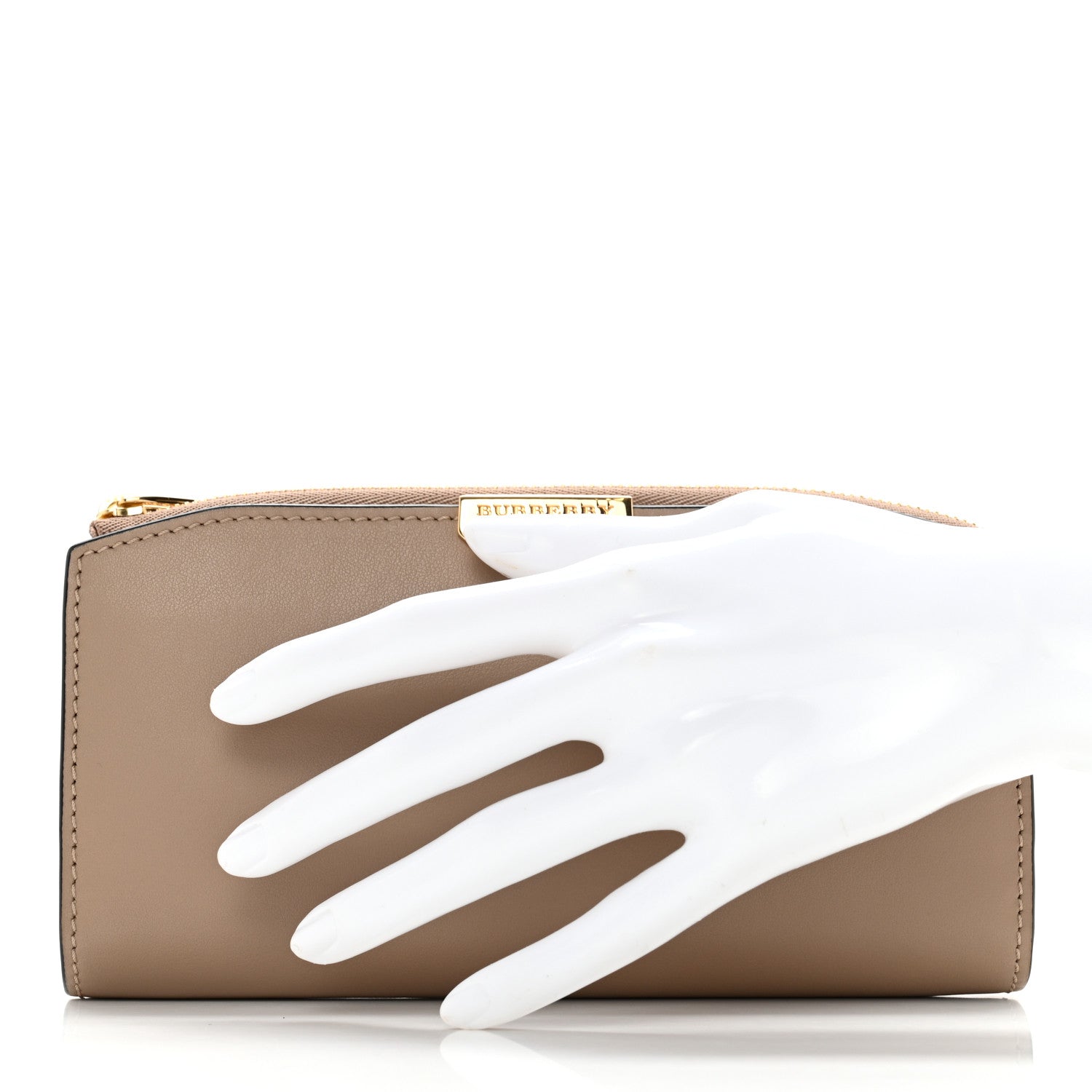 Burberry Calfskin Alvington Continental Wallet Honey 2 of 10