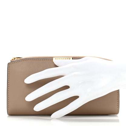Burberry Calfskin Alvington Continental Wallet Honey 2 of 10