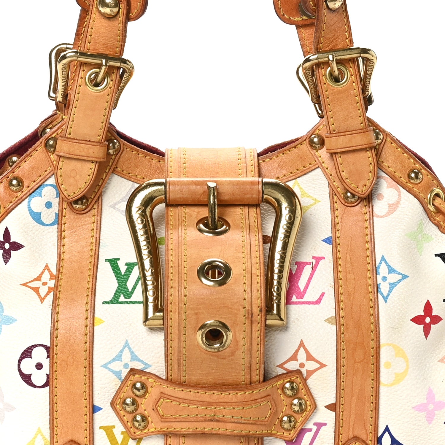 Louis Vuitton Monogram Multicolor Theda GM White 7 of 13
