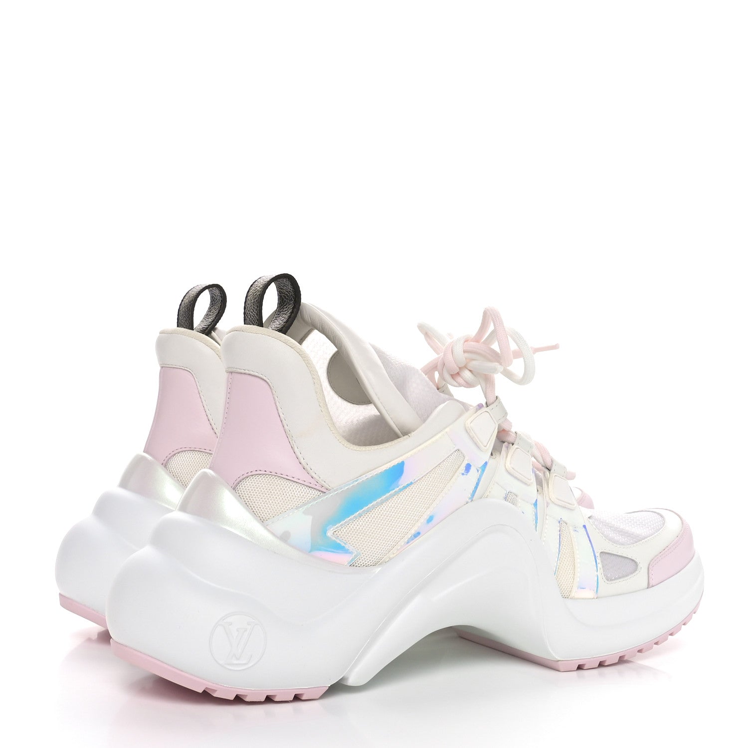 Louis Vuitton Calfskin Nylon LV Archlight Sneakers 41 Rose Clair Pink 4 of 7