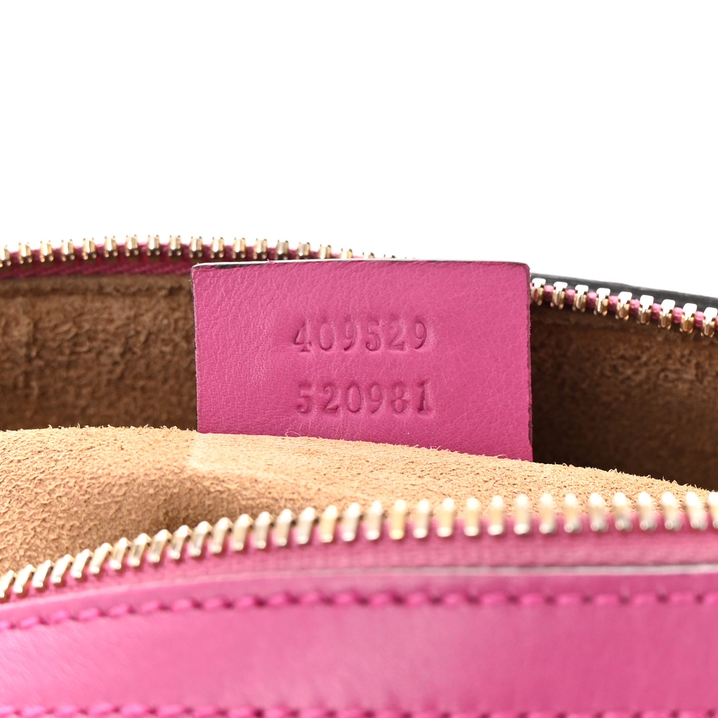 GG Supreme Monogram Moon Calfskin Small Boston Beige Ebony Hibiscus Red New Rosette