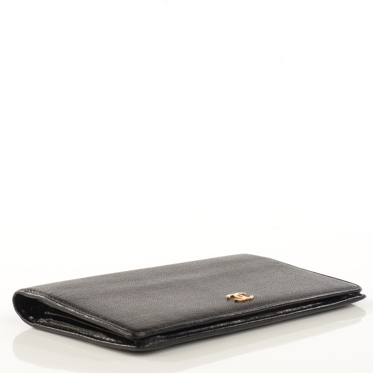 Goatskin CC Yen Wallet Black