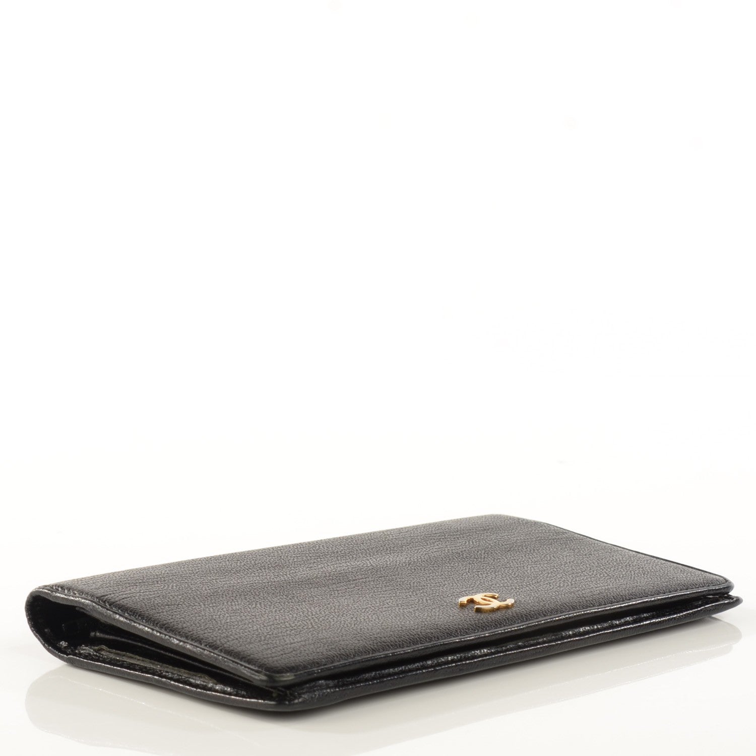 Chanel Goatskin CC Yen Wallet Black 4 of 8