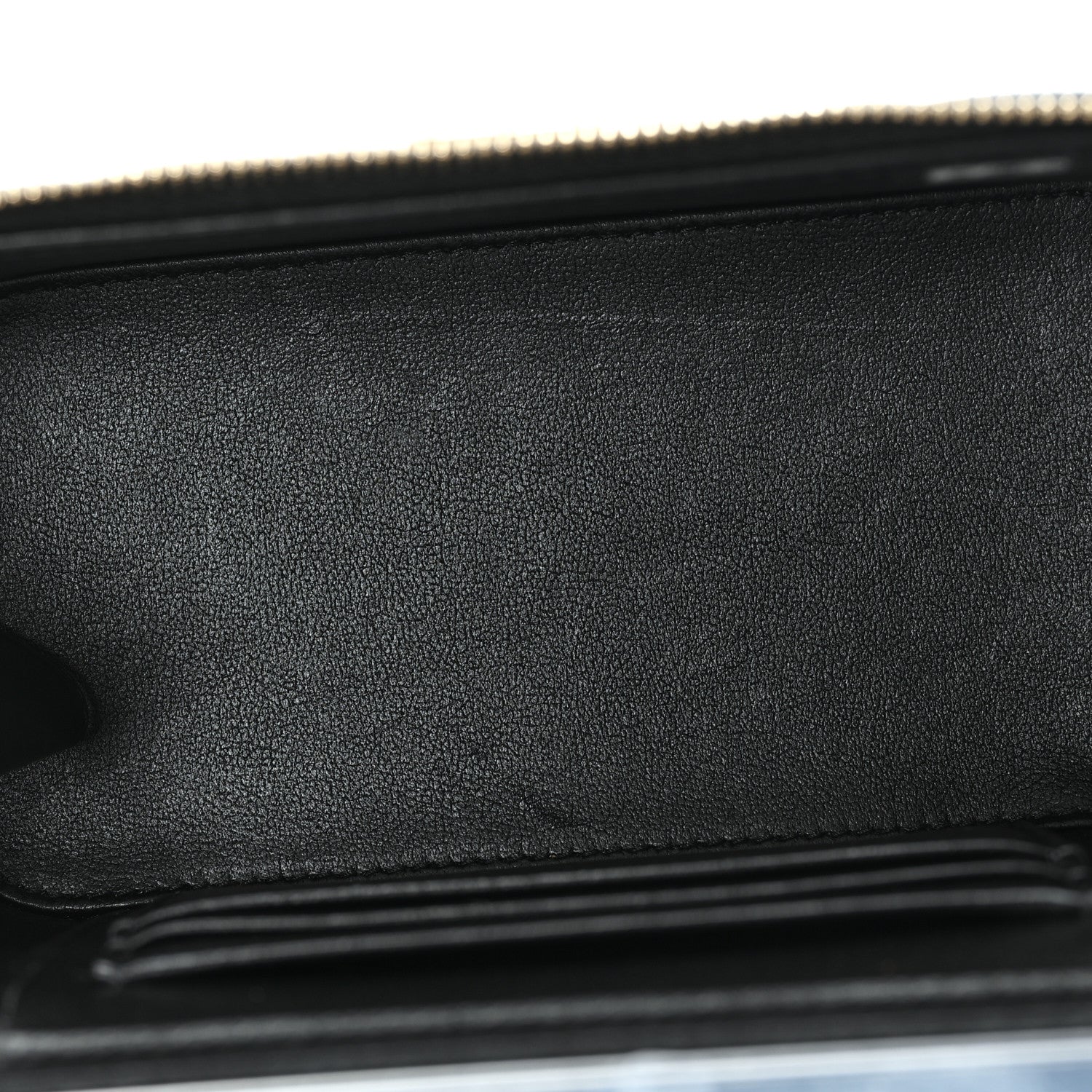Chanel Lambskin Quilted Small Top Handle Vanity Case With Chain Black 5 of 12