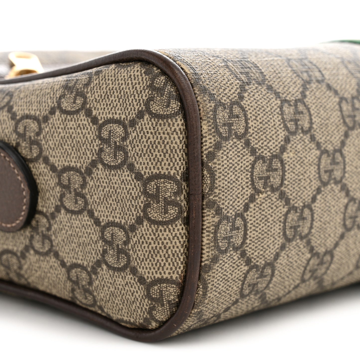 GG Supreme Monogram Web Small Ophidia Shoulder Bag Brown