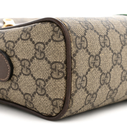 Gucci GG Supreme Monogram Web Small Ophidia Shoulder Bag Brown 9 of 12