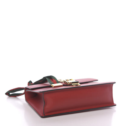 Gucci Calfskin Small Sylvie Shoulder Bag Hibiscus Red 5 of 17