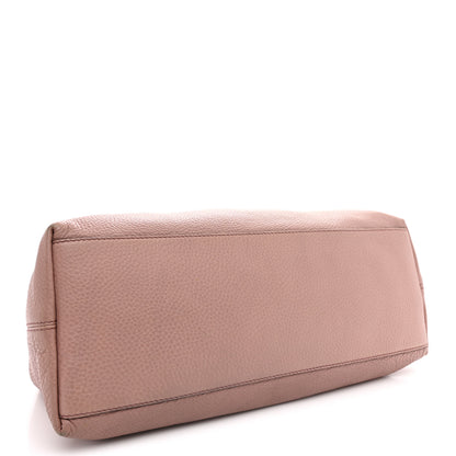 Gucci Pebbled Calfskin Medium Soho Chain Shoulder Bag Antique Rose 4 of 12