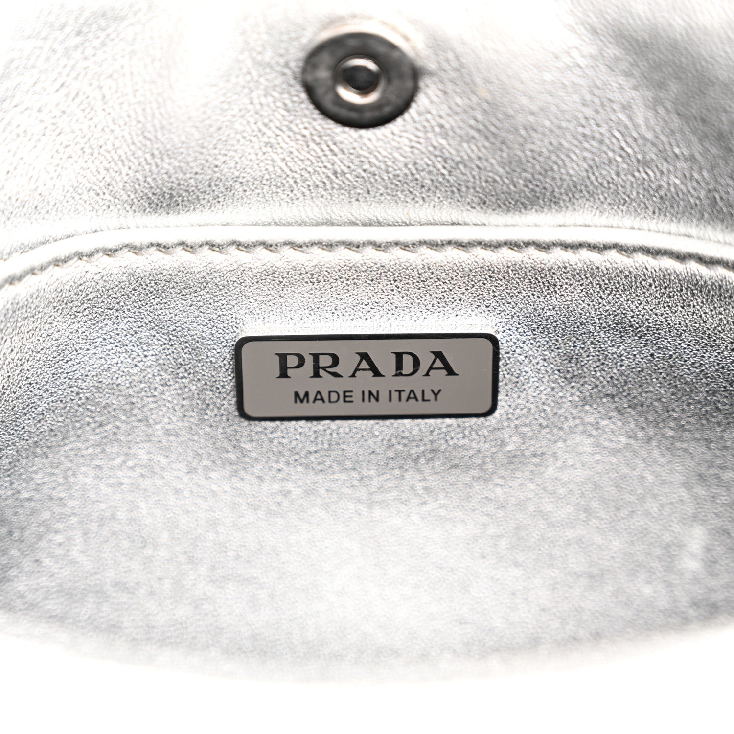 Prada Spazzolato Cleo Shoulder Bag Argento 5 of 10