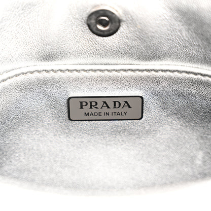 Prada Spazzolato Cleo Shoulder Bag Argento 5 of 10