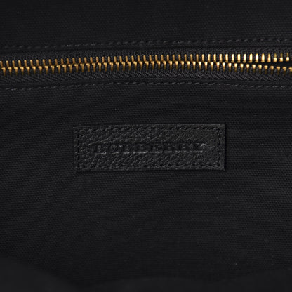 Burberry Mega Check Calfskin Abbeydale Simple Backpack Black Camel 7 of 8