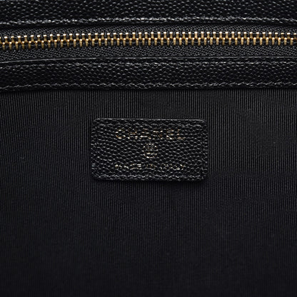 Chanel Caviar Quilted Large Cosmetic Case Black 6 of 8
