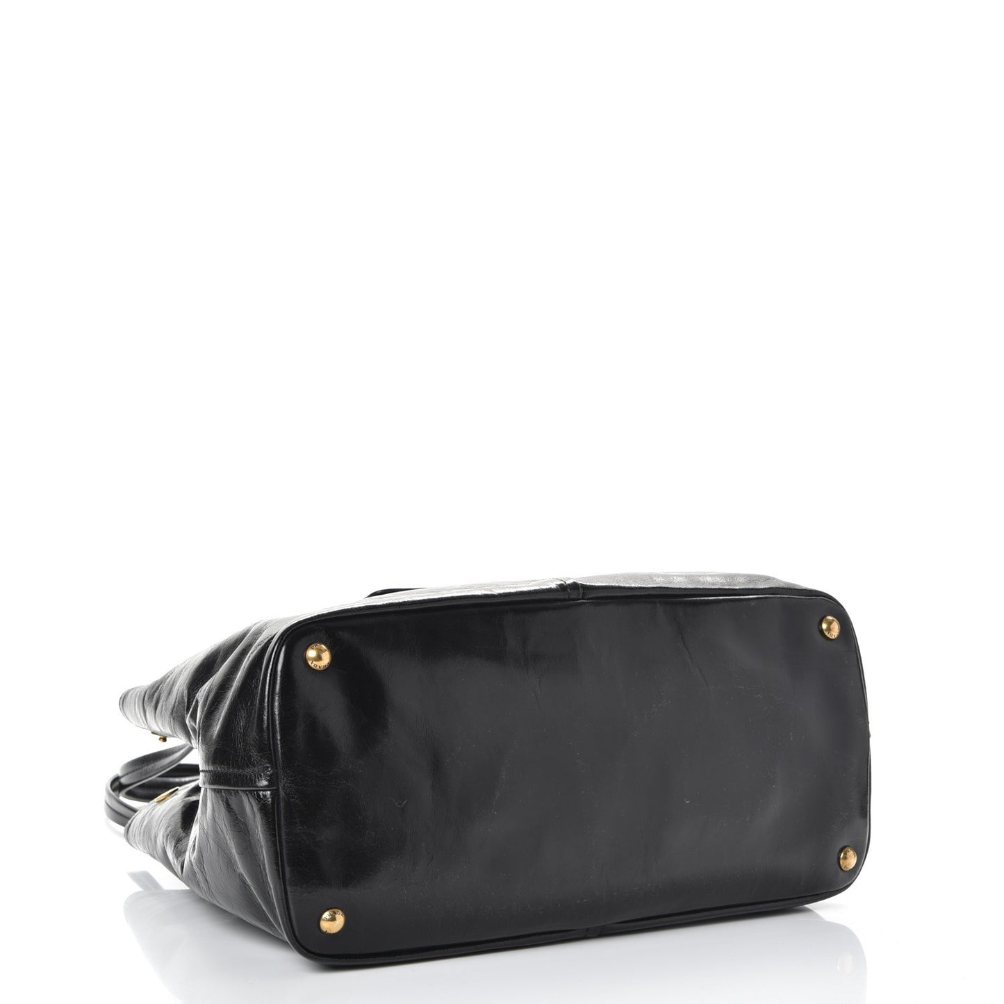 Vitello Shine Tote Nero Black