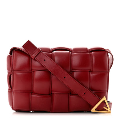 Bottega Veneta Nappa Maxi Intreccio Padded Cassette Crossbody Bag Dark Red 1 of 14
