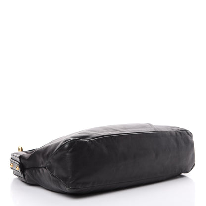 Gucci Calfskin Medium Horsebit Chain Hobo Black 4 of 13