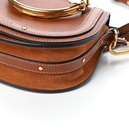 Chloe Calfskin Suede Small Nile Bracelet Bag Caramel 8 of 8
