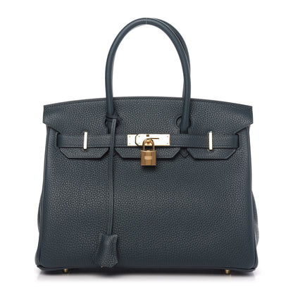 Hermes Togo Birkin 30 Vert Cypress 1 of 10