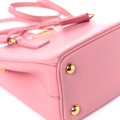 Prada Saffiano Lux Micro Galleria Double Zip Tote Petalo 15 of 33