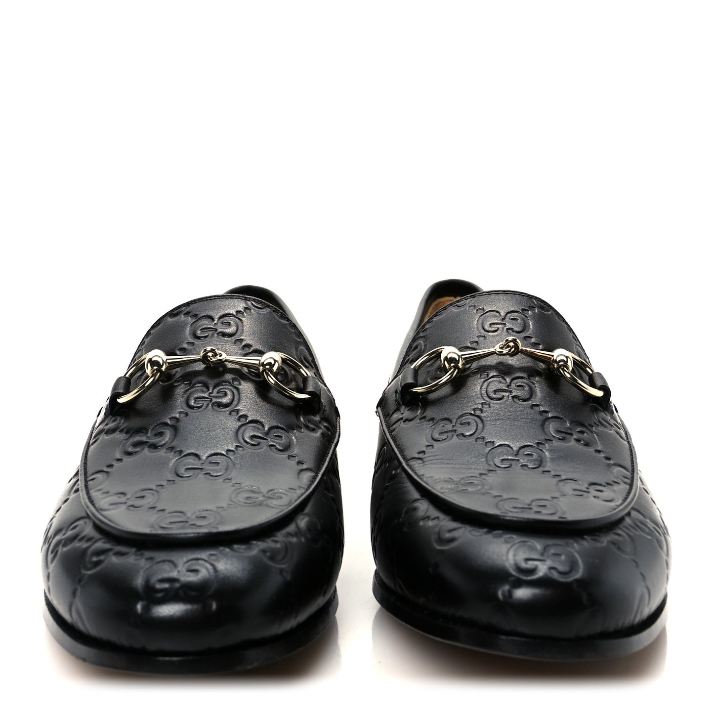 Betis Glamour Calfskin Guccissima Womens Jordaan Loafers 37 Black