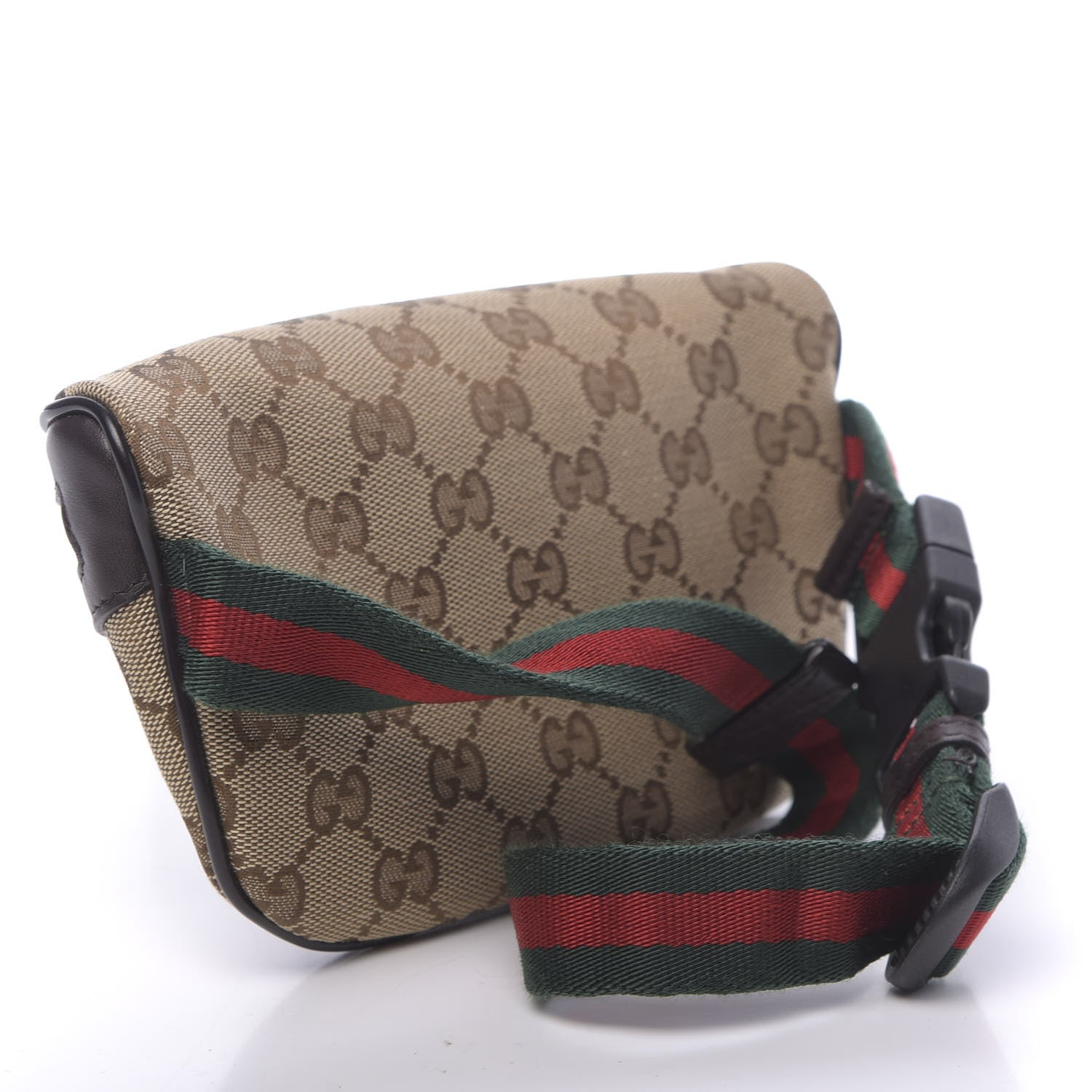 Gucci Canvas Monogram GG Web Belt Bag Brown 3 of 10