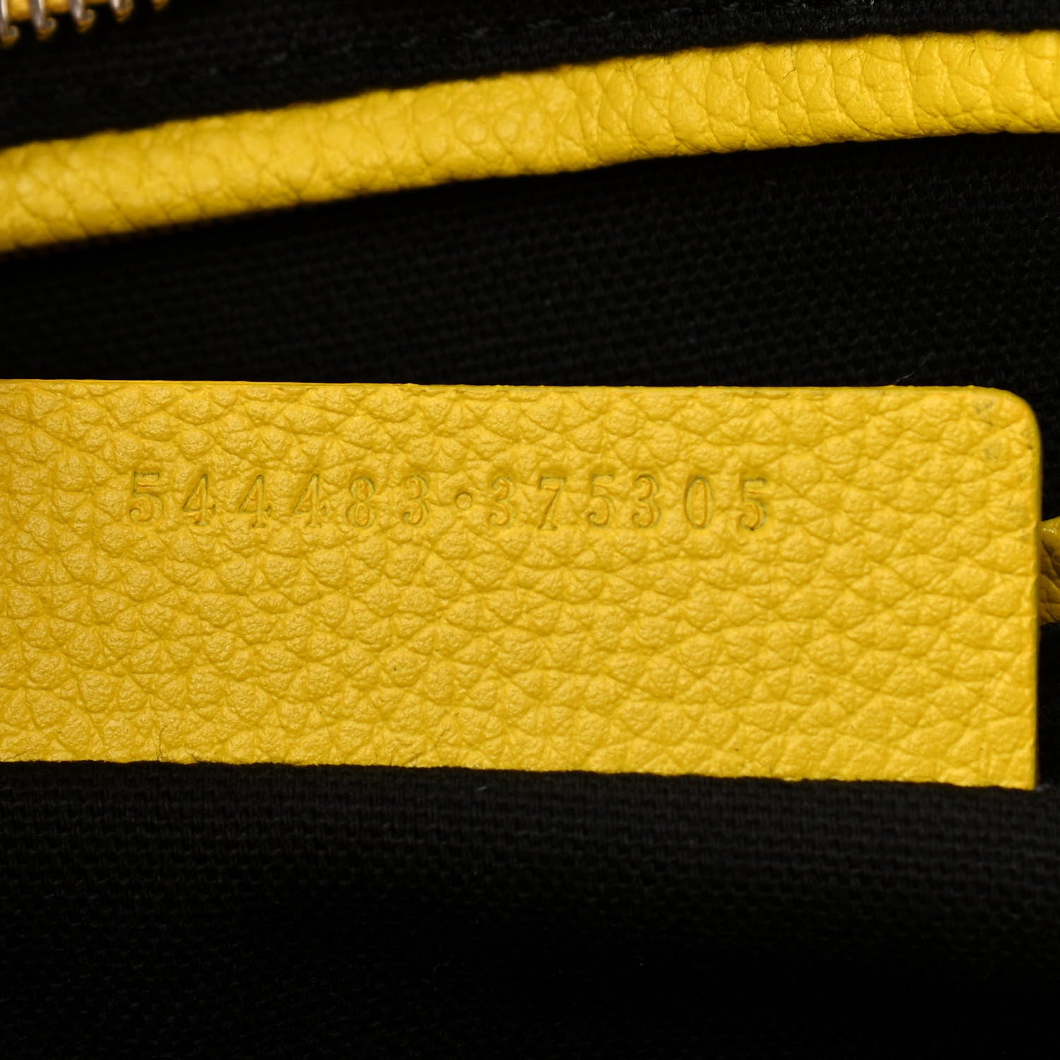 Alexander McQueen Pebbled Calfskin Large Skull Padlock Zip Around Tote Yellow 8 of 13