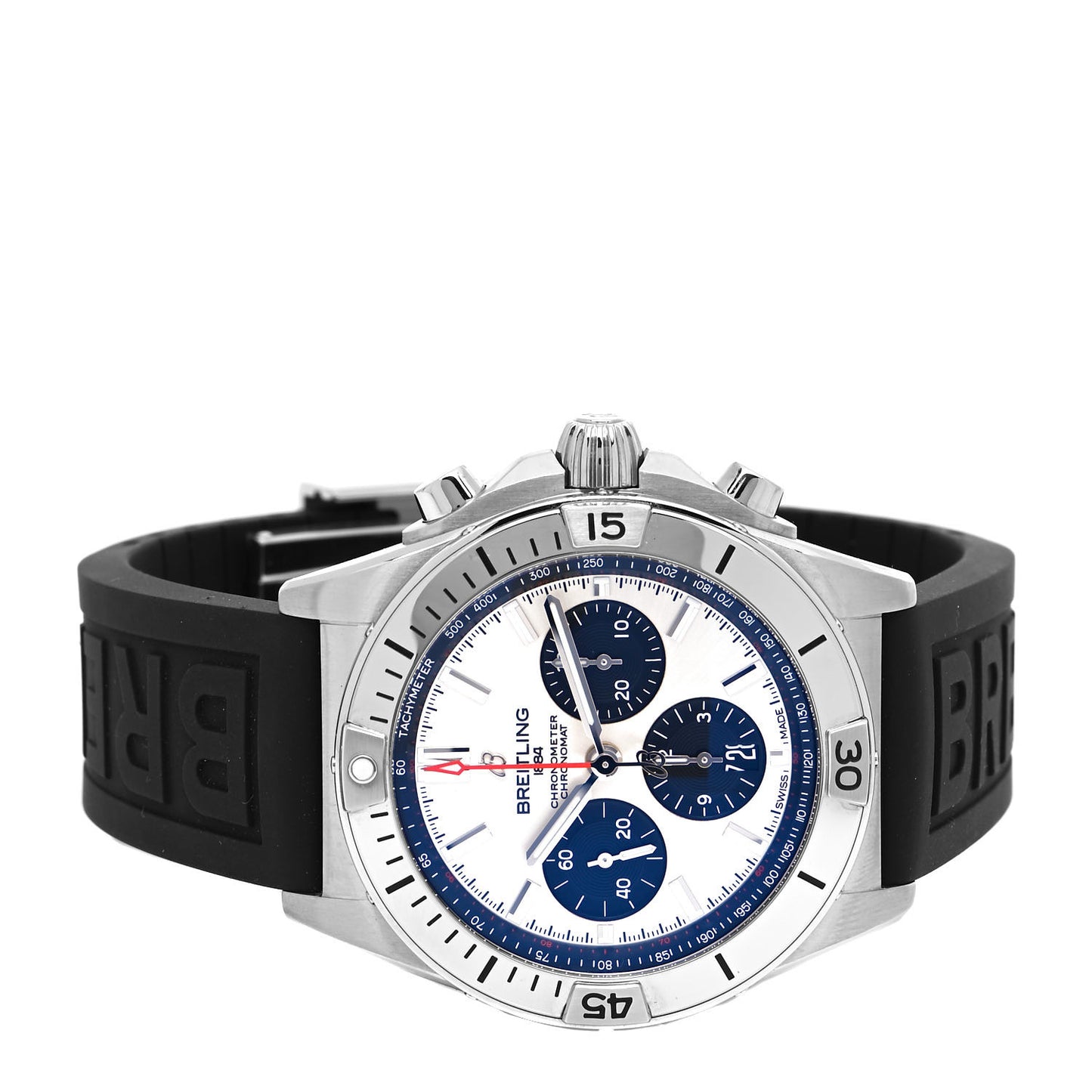 Stainless Steel Rubber 42mm Chronomat B01 Automatic Watch AB0134