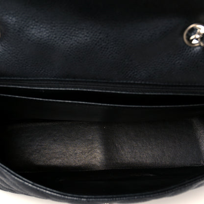 Chanel Caviar Quilted Jumbo Single Flap Black 5 of 12