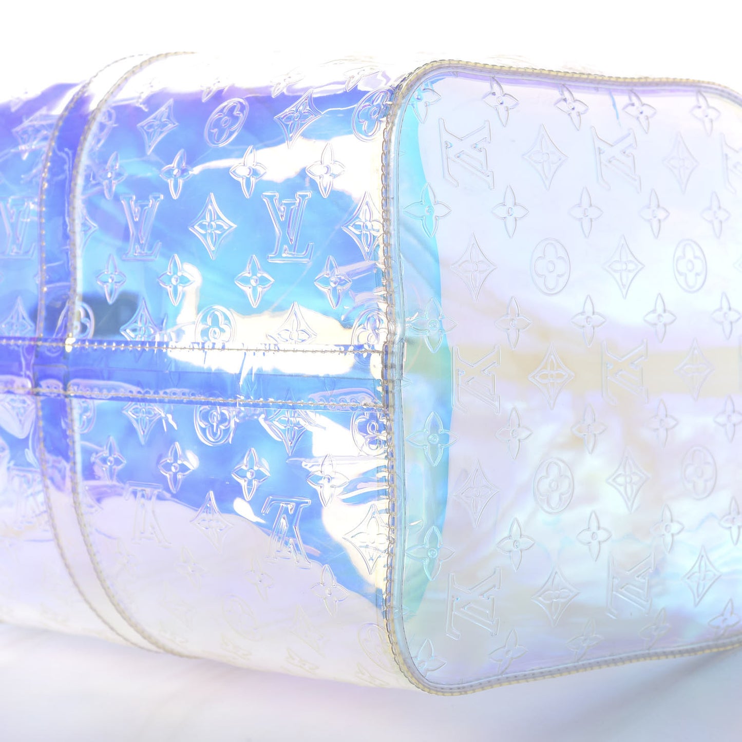 PVC Monogram Keepall Bandouliere 50 Iridescent Prism