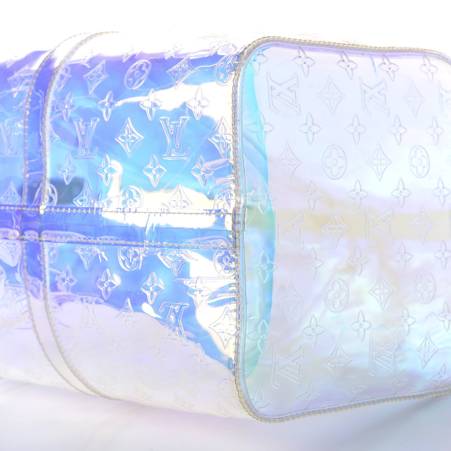 Louis Vuitton PVC Monogram Keepall Bandouliere 50 Iridescent Prism 6 of 9