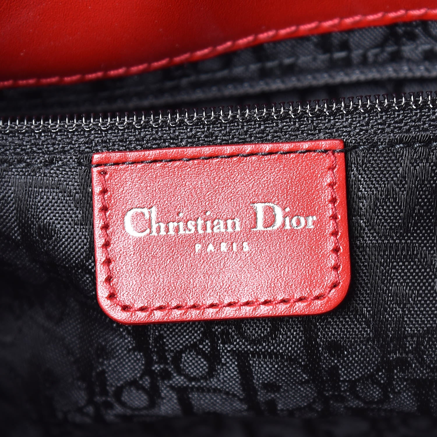 Christian Dior Glazed Calfskin Shoulder Bag Rouge 8 of 9