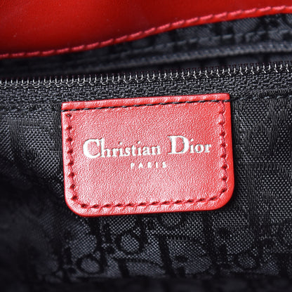 Christian Dior Glazed Calfskin Shoulder Bag Rouge 8 of 9