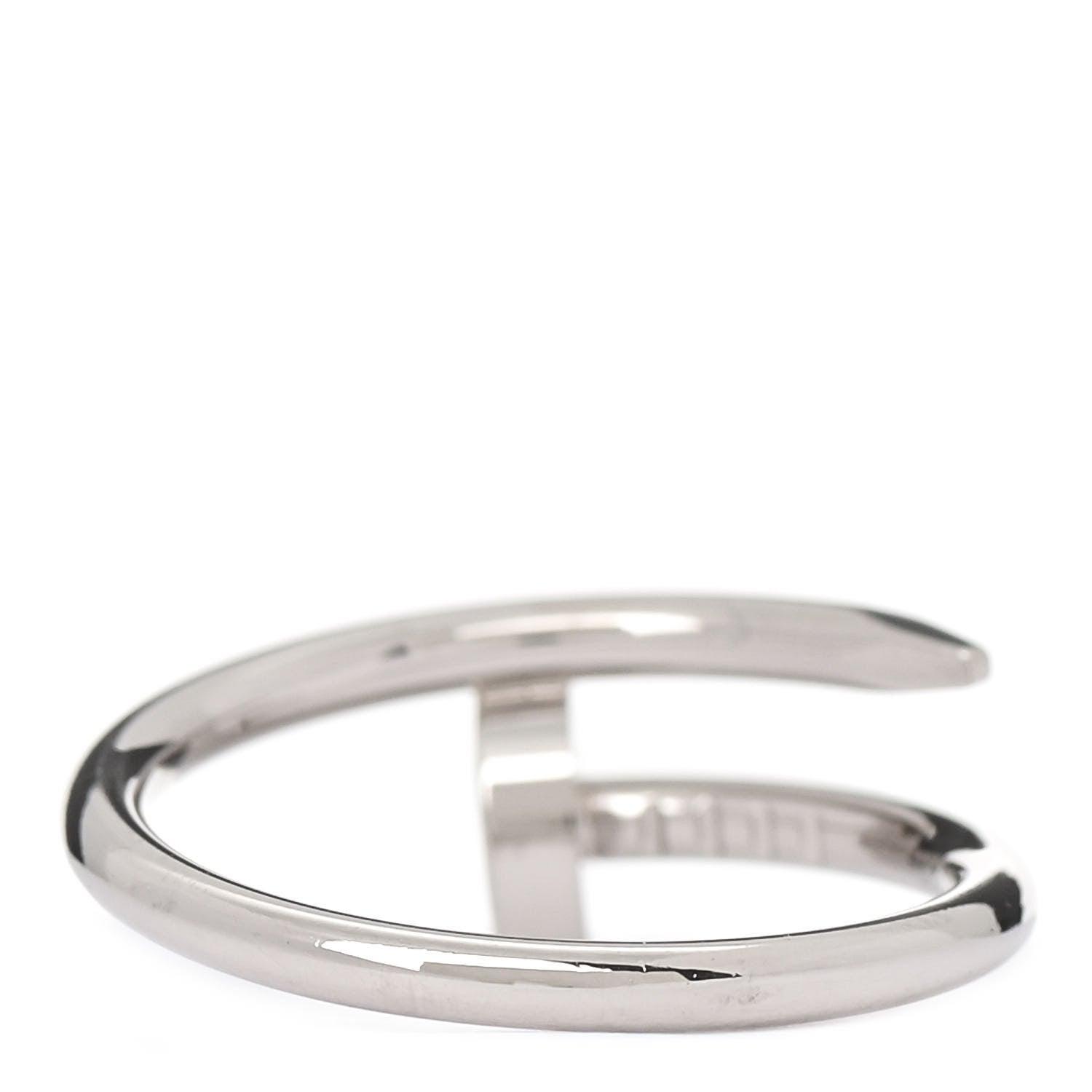 Cartier 18K White Gold Small Juste Un Clou Ring 48 4.5 3 of 5