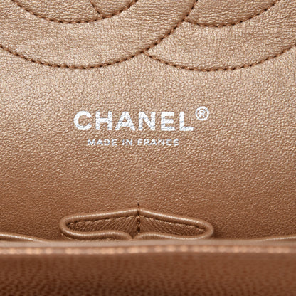 Chanel Metallic Caviar Quilted Jumbo Double Flap Copper 6 of 10