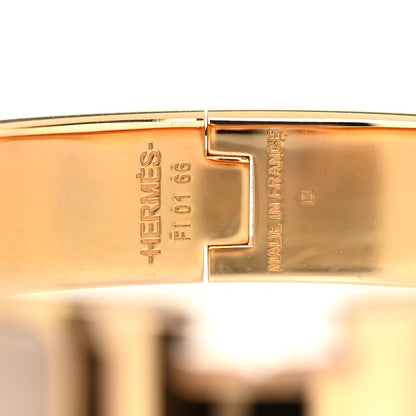 Hermes Enamel Narrow Clic Clac H Bracelet PM Marron Glace 4 of 5