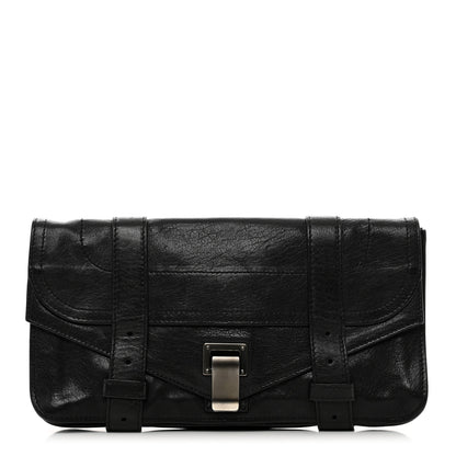 Proenza Schouler Lambskin PS1 Pochette Clutch Black 1 of 7