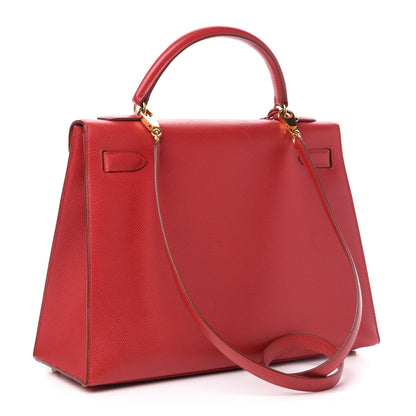 Hermes Courchevel Kelly Sellier 32 Rouge Vif 4 of 36