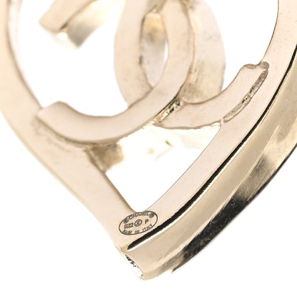Chanel Metal CC Heart Coco In Love Earrings Gold 4 of 5