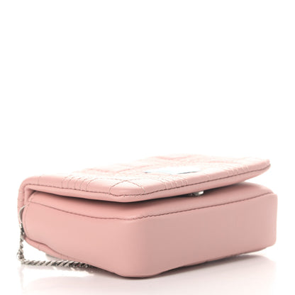Burberry Lambskin Quilted Micro Lola Bag Blush Pink 3 of 4