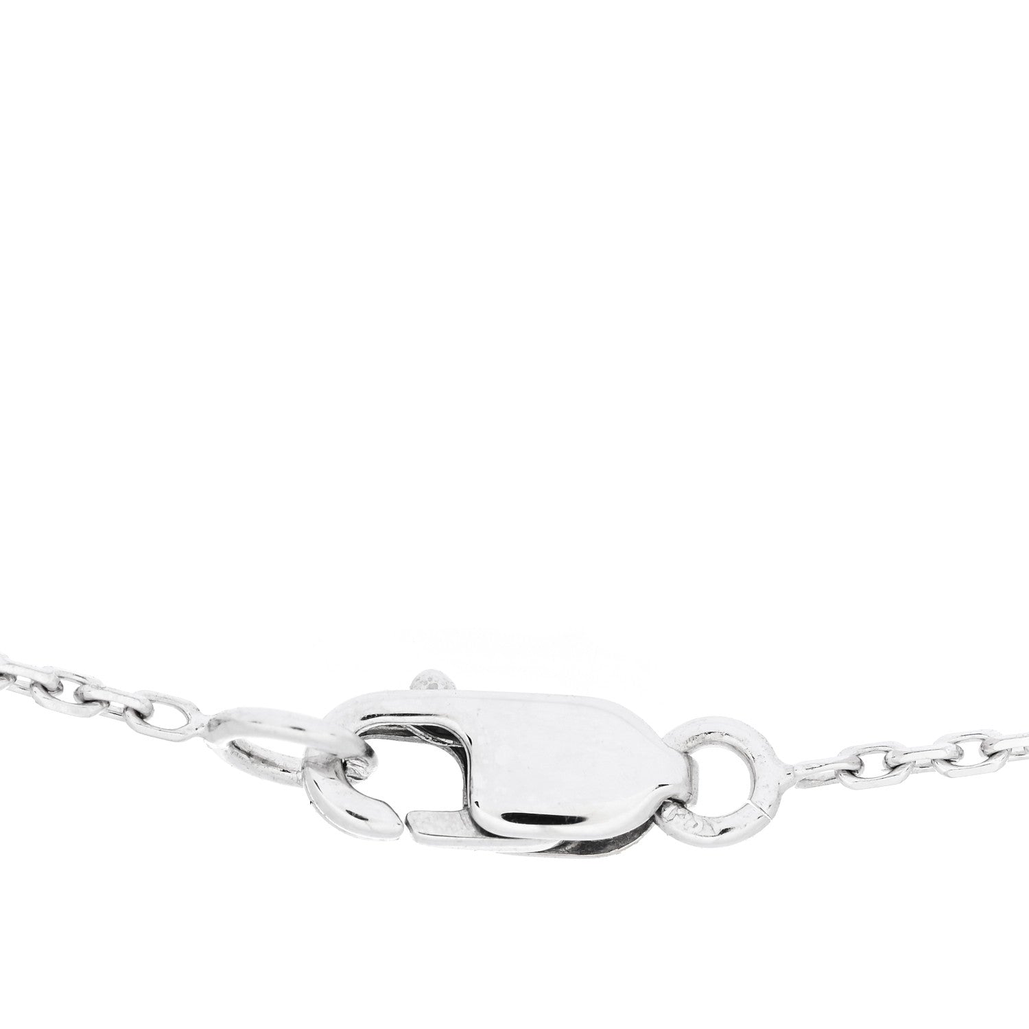 Van Cleef & Arpels 18K White Gold Turquoise Sweet Alhambra Butterfly Pendant Necklace 5 of 6