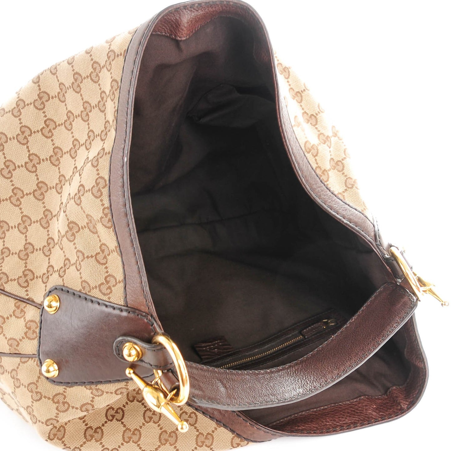 Monogram Large Jockey Hobo Dark Brown